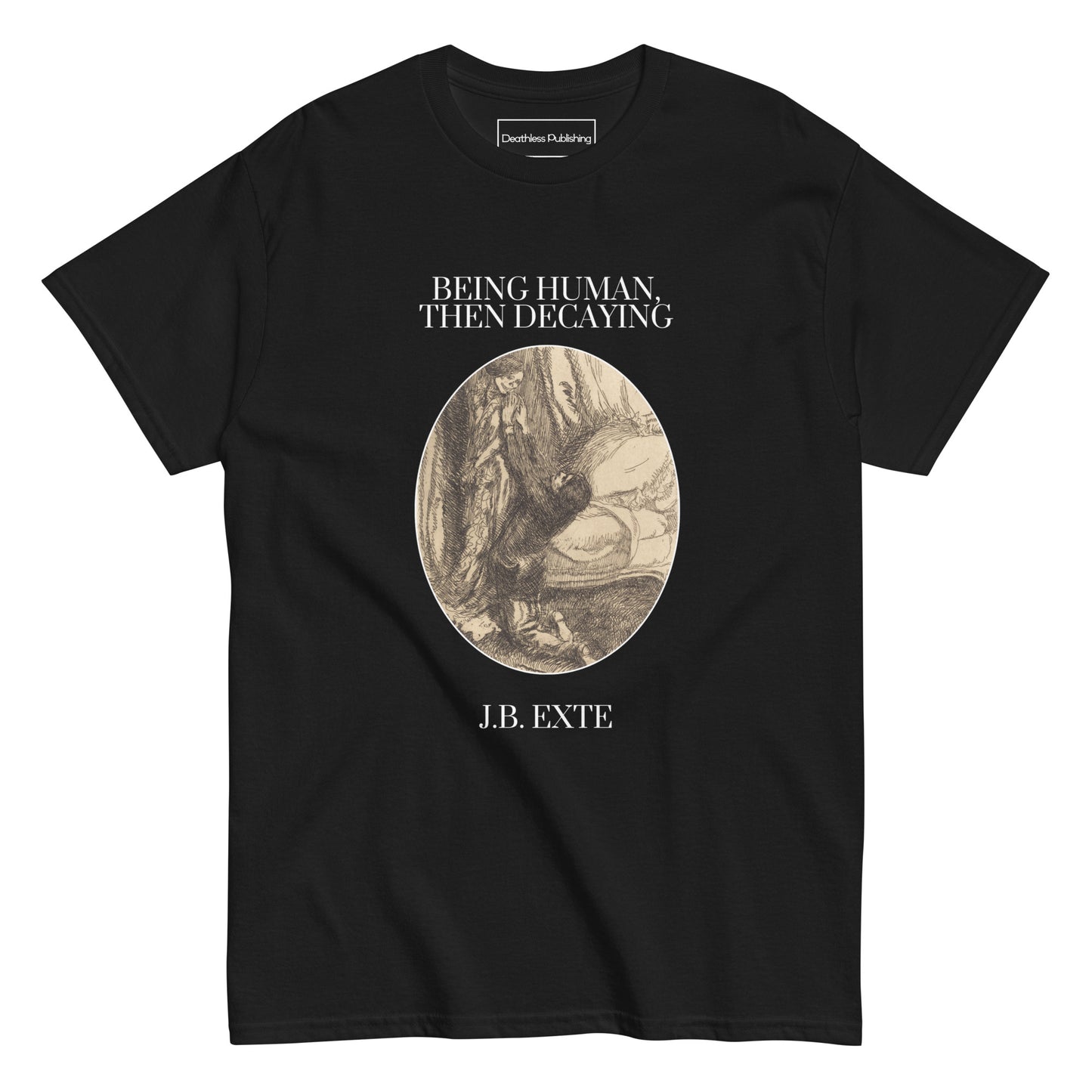 Book Cover Tee - Being Human, Then Decaying