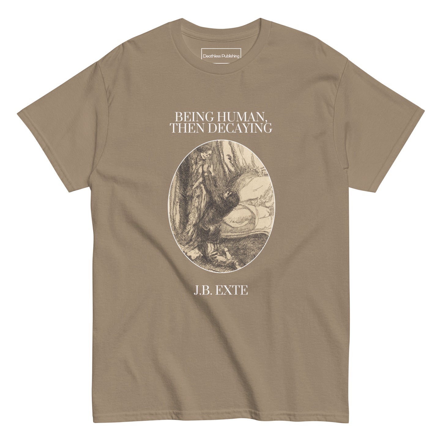 Book Cover Tee - Being Human, Then Decaying