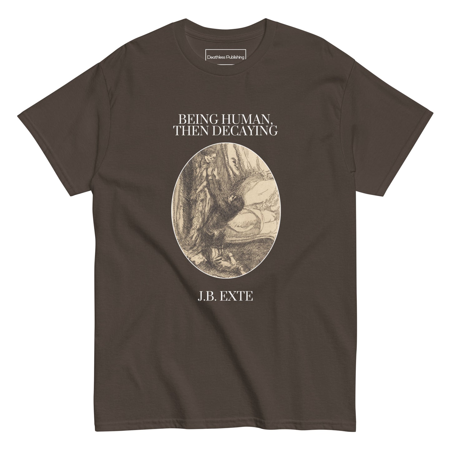 Book Cover Tee - Being Human, Then Decaying