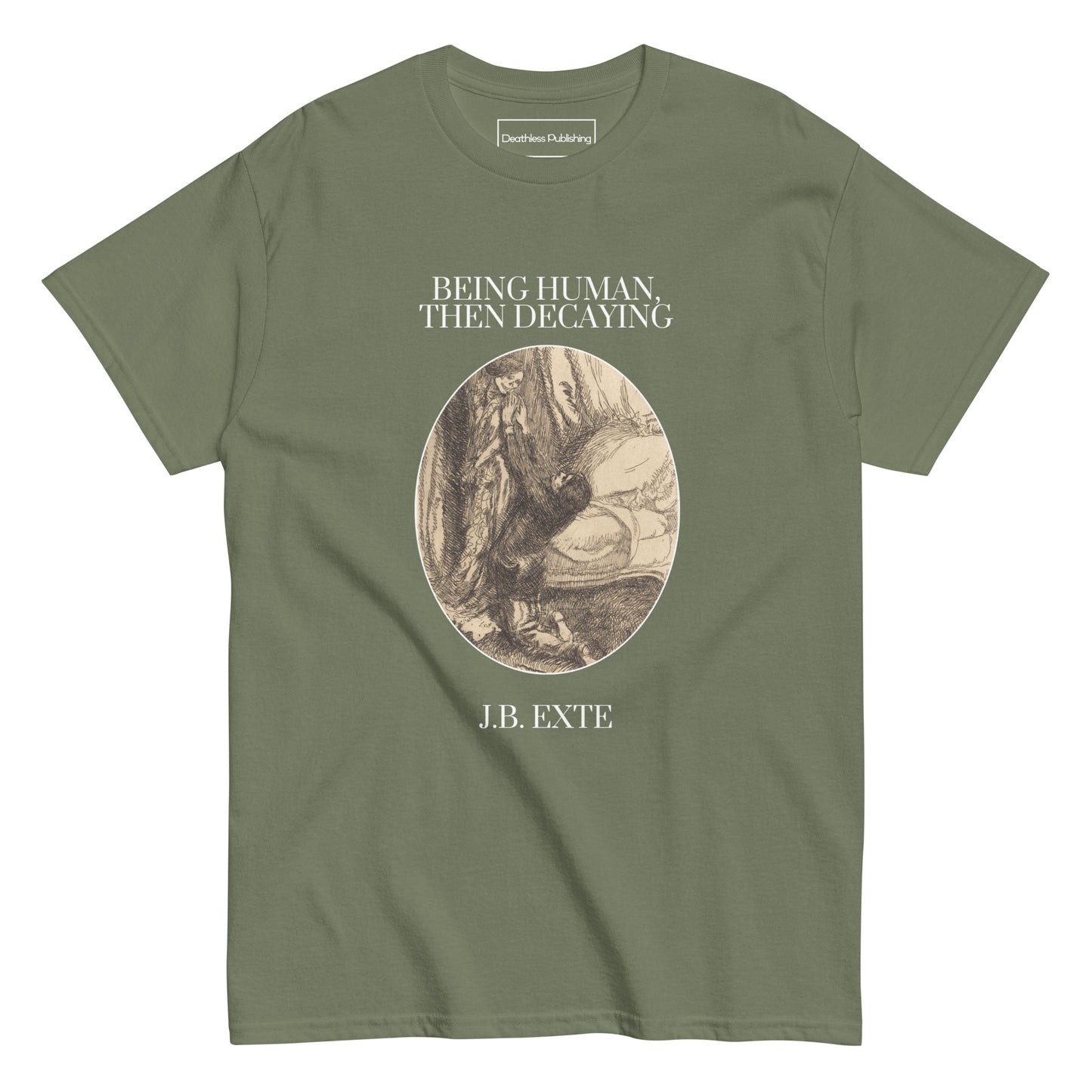 Book Cover Tee - Being Human, Then Decaying
