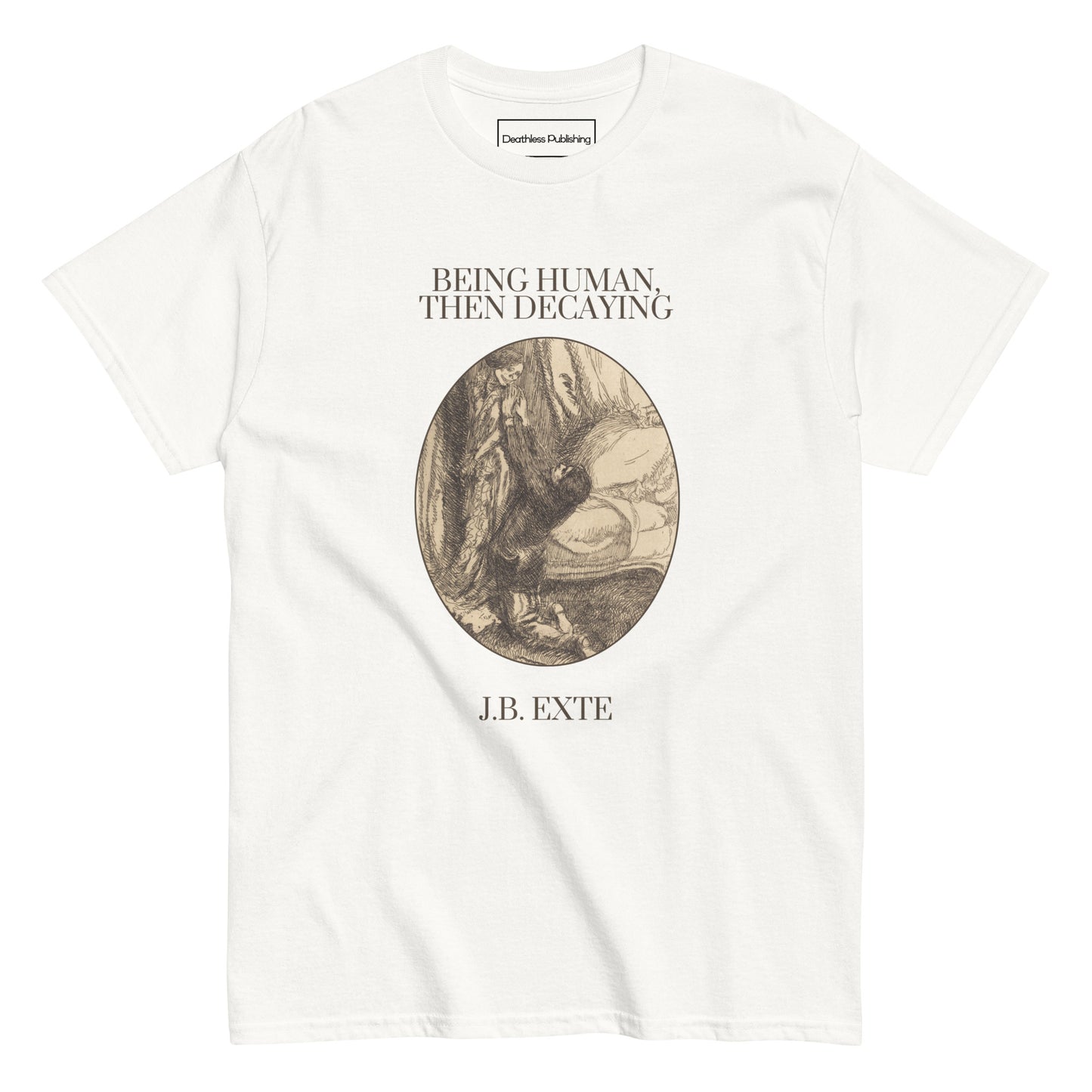 Book Cover Tee - Being Human, Then Decaying